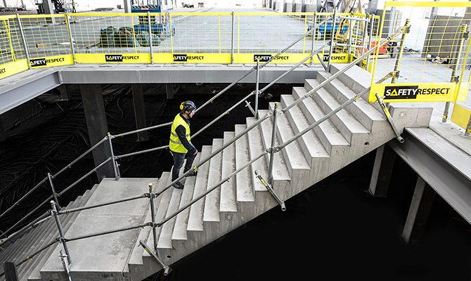 Edge protection stairs